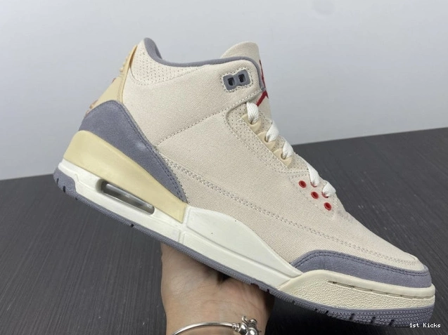 1st Kicks Shoes 3 Jordan Retro Air Muslin DH7139-100 0822